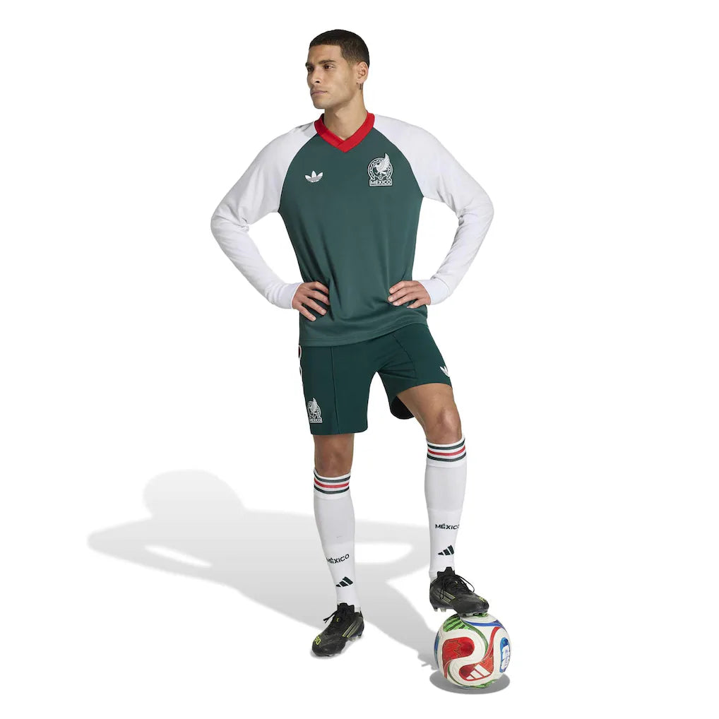 Mexico National Team adidas 2026 Long Sleeve Pre-Match Top - Green