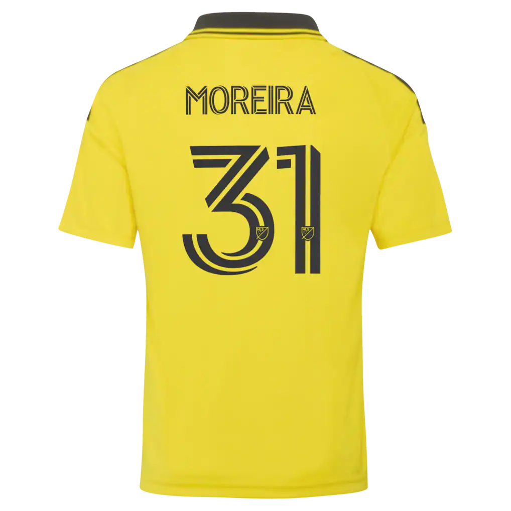 Steven Moreira Columbus Crew adidas Youth 2026 The Crafted for Excellence Kit Replica Jersey - Yellow