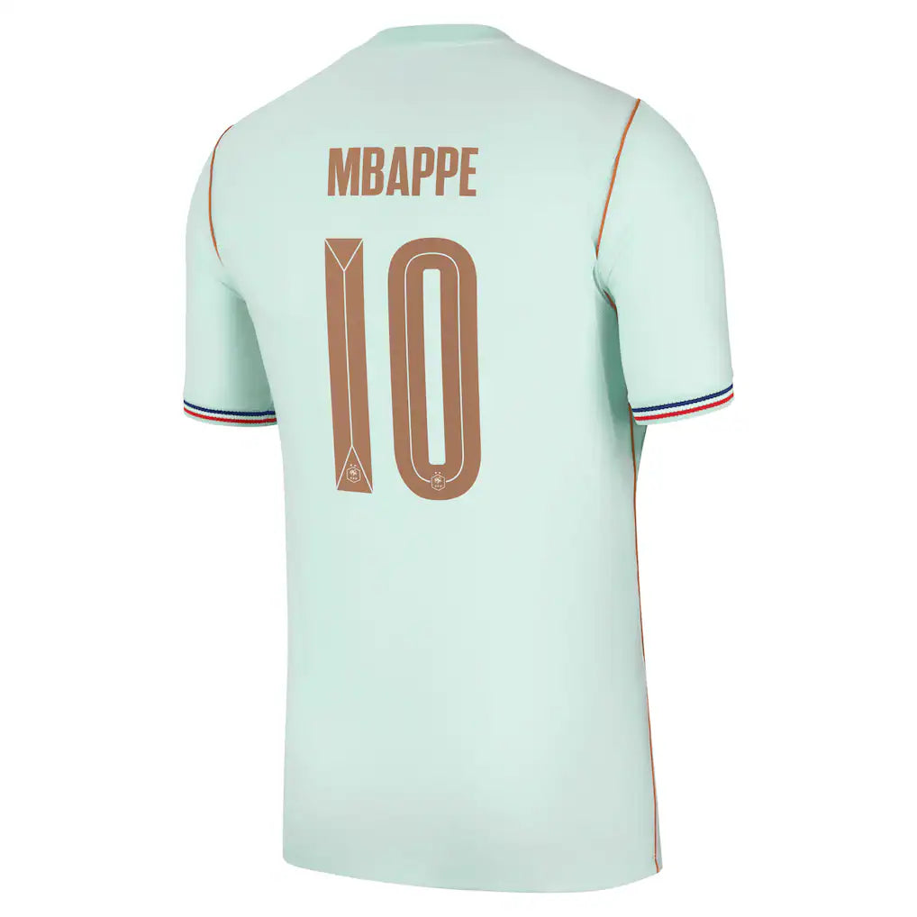 Kylian Mbappé France National Team Nike 2026 Away Stadium Replica Jersey - Green