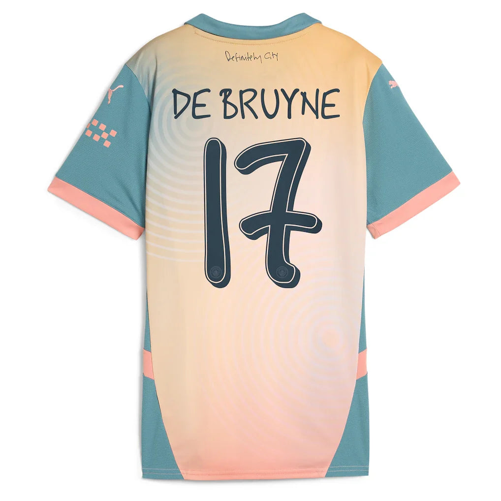 Kevin De Bruyne Manchester City Puma Women's 2024/25 Fourth Replica Player Jersey - Blue