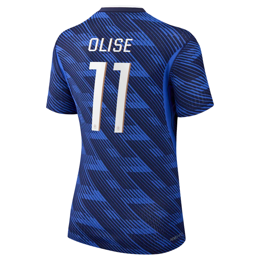 Michael Olise France National Team Nike Women's 2026 Home Match Authentic Jersey - Blue