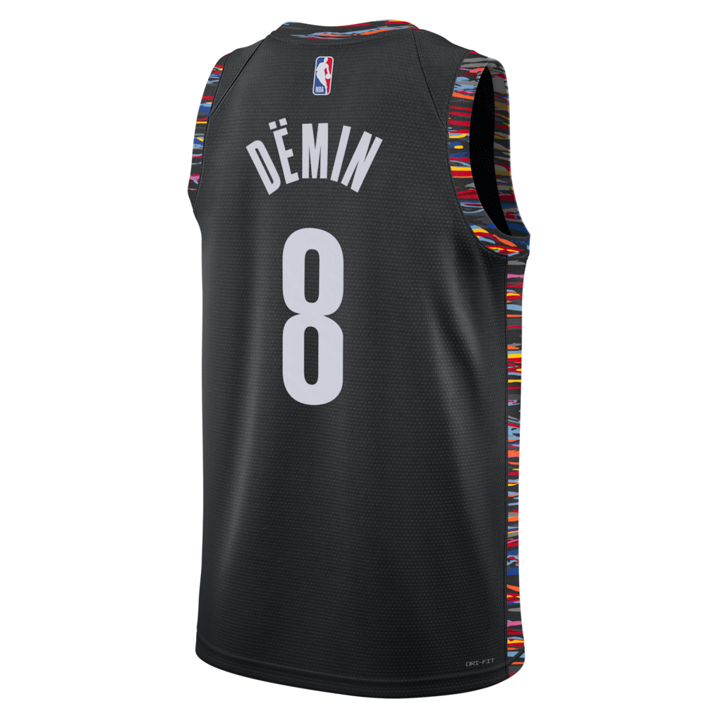 Egor Dëmin Brooklyn Nets Nike Unisex 2025/26 Swingman Jersey - City Edition - Black