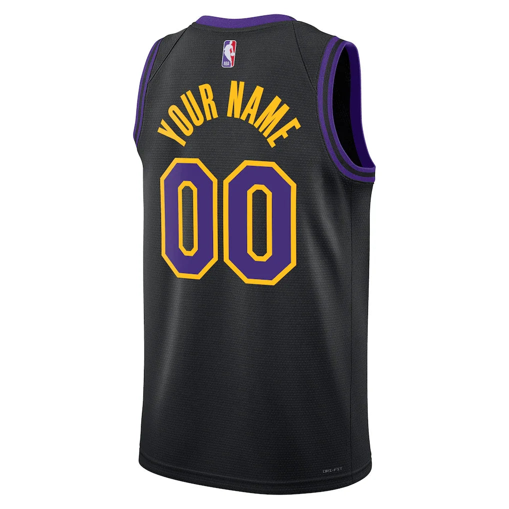 Los Angeles Lakers Nike Unisex 2025/26 City Edition Swingman Custom Jersey - Black