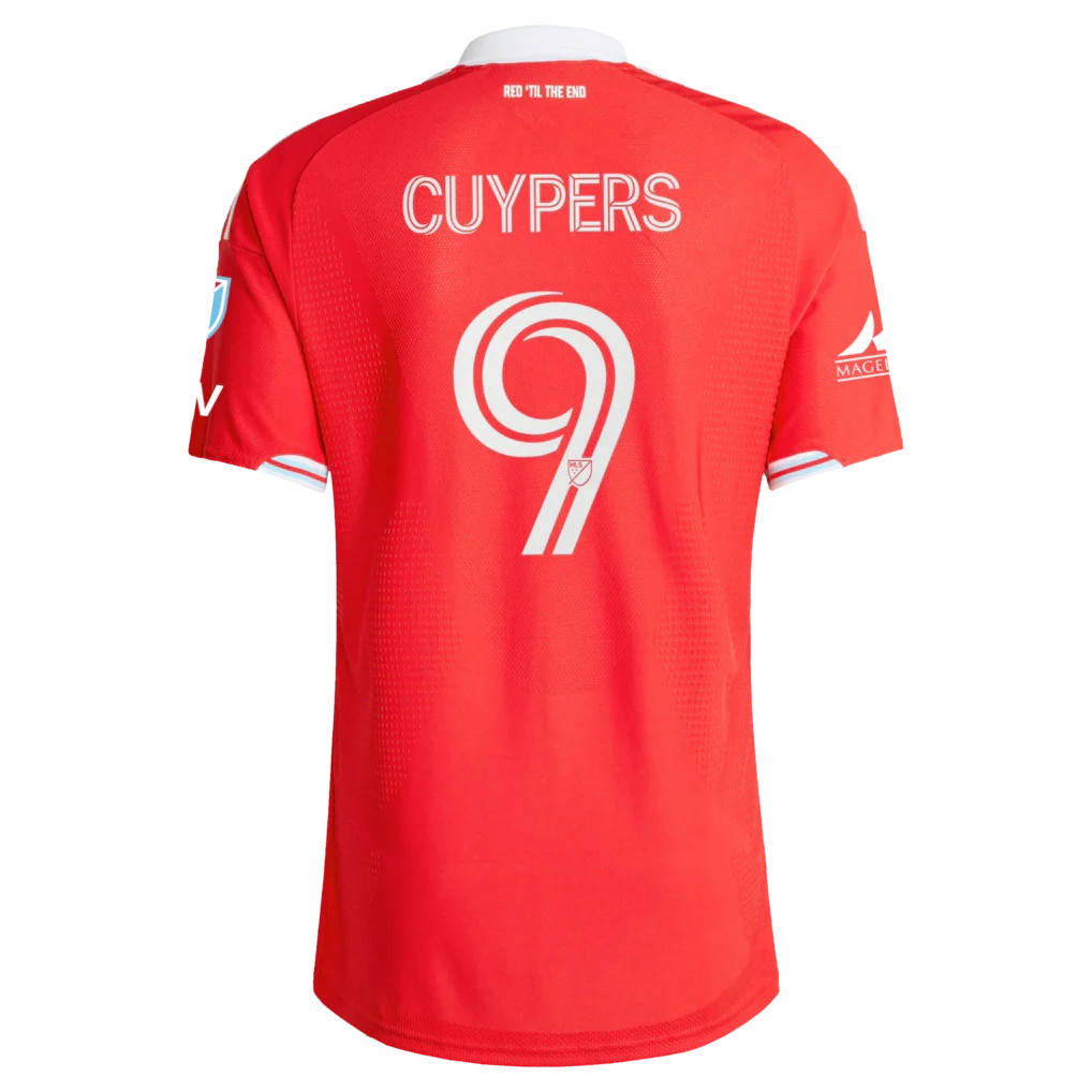 Hugo Cuypers Chicago Fire adidas 2026 Forever Red On-Field Authentic Patch Jersey - Red