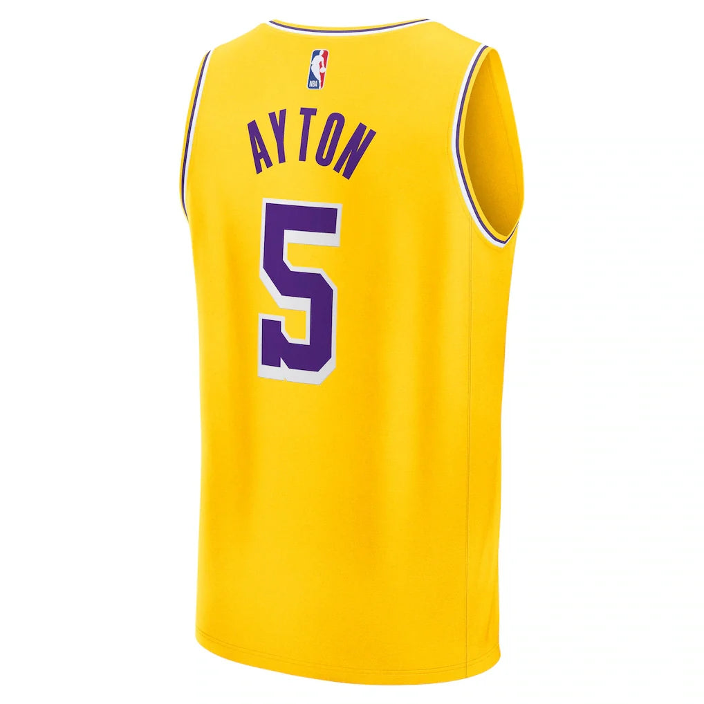 Deandre Ayton Los Angeles Lakers Fanatics Fast Break Replica Player Jersey - Icon Edition - Gold