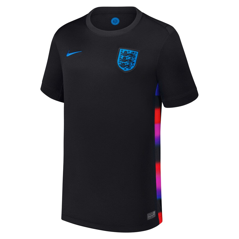 England Women's National Team Nike Youth 2025/26 Away Replica Jersey - Black