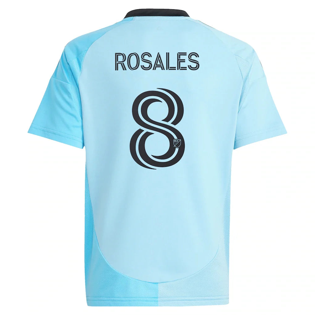 Joseph Rosales Minnesota United FC adidas Youth 2025 CONVERGENCE Replica Player Jersey - Blue