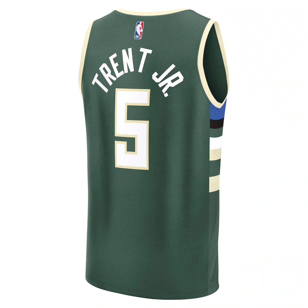 Gary Trent Jr. Milwaukee Bucks Fanatics Fast Break Replica Player Jersey - Icon Edition - Hunter Green
