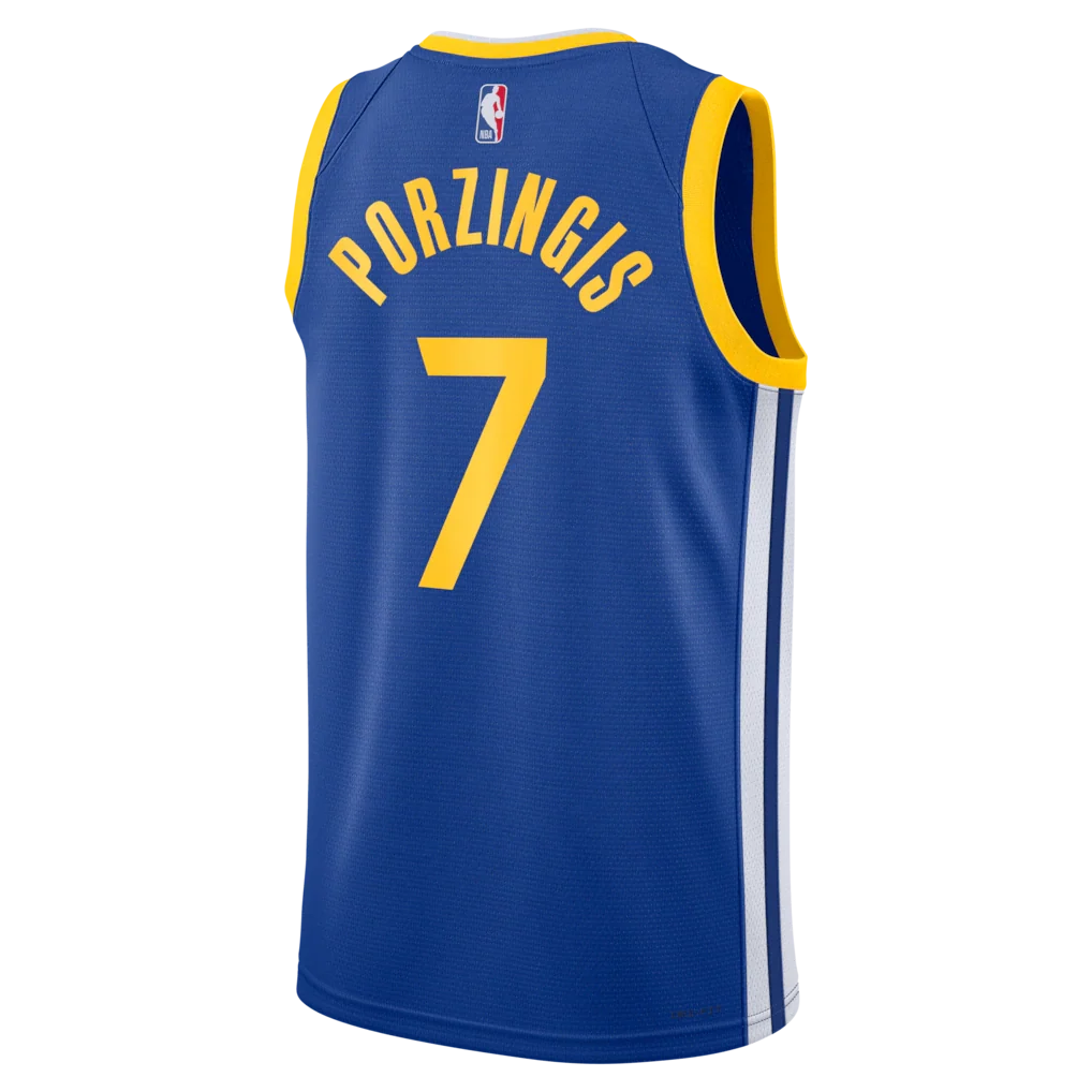 Kristaps Porziņģis Golden State Warriors Nike Unisex Swingman Jersey - Icon Edition - Royal