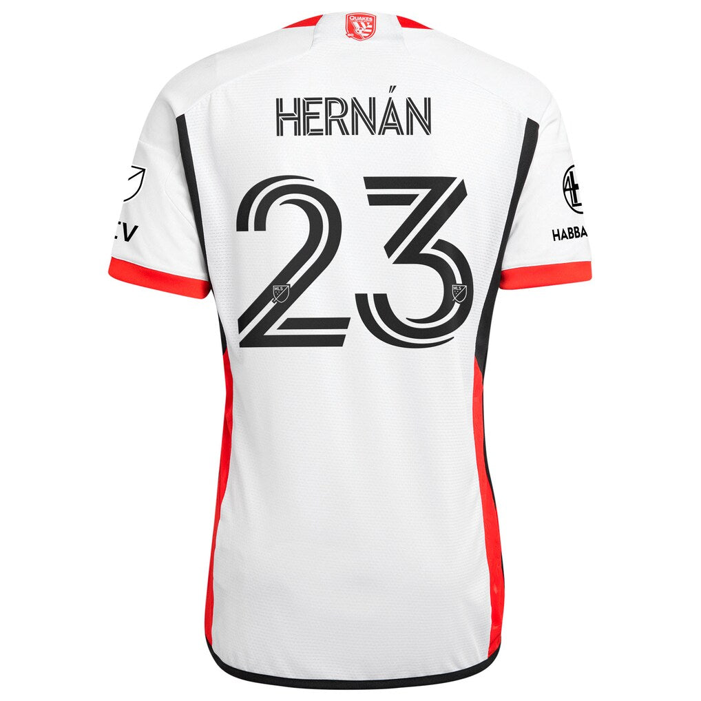Hernán López San Jose Earthquakes adidas 2025 The 50 Kit Authentic Player Jersey - White