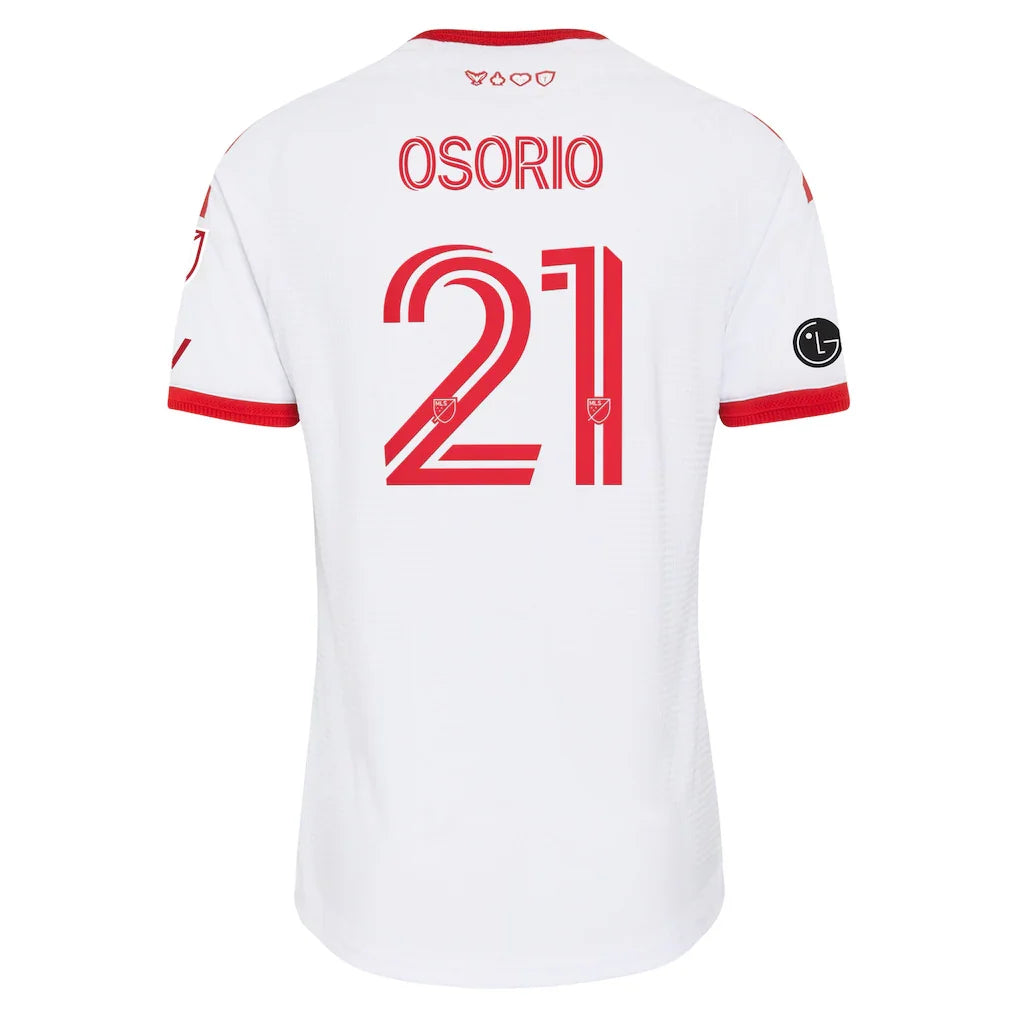 Jonathan Osorio Toronto FC adidas  2026 Winter Kit On-Field Authentic Patch Jersey - White