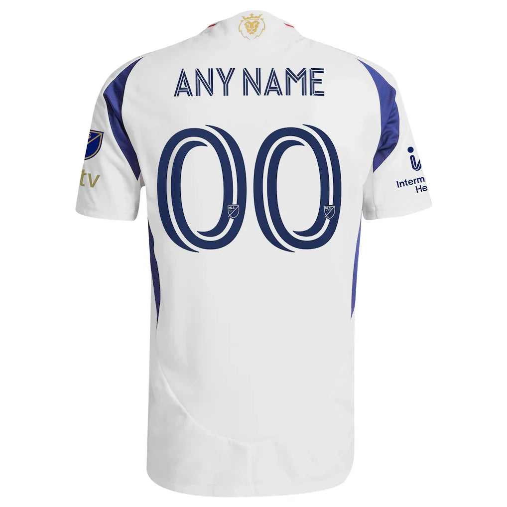 Real Salt Lake adidas 2025 On-Field Authentic Grid City Custom Jersey - White