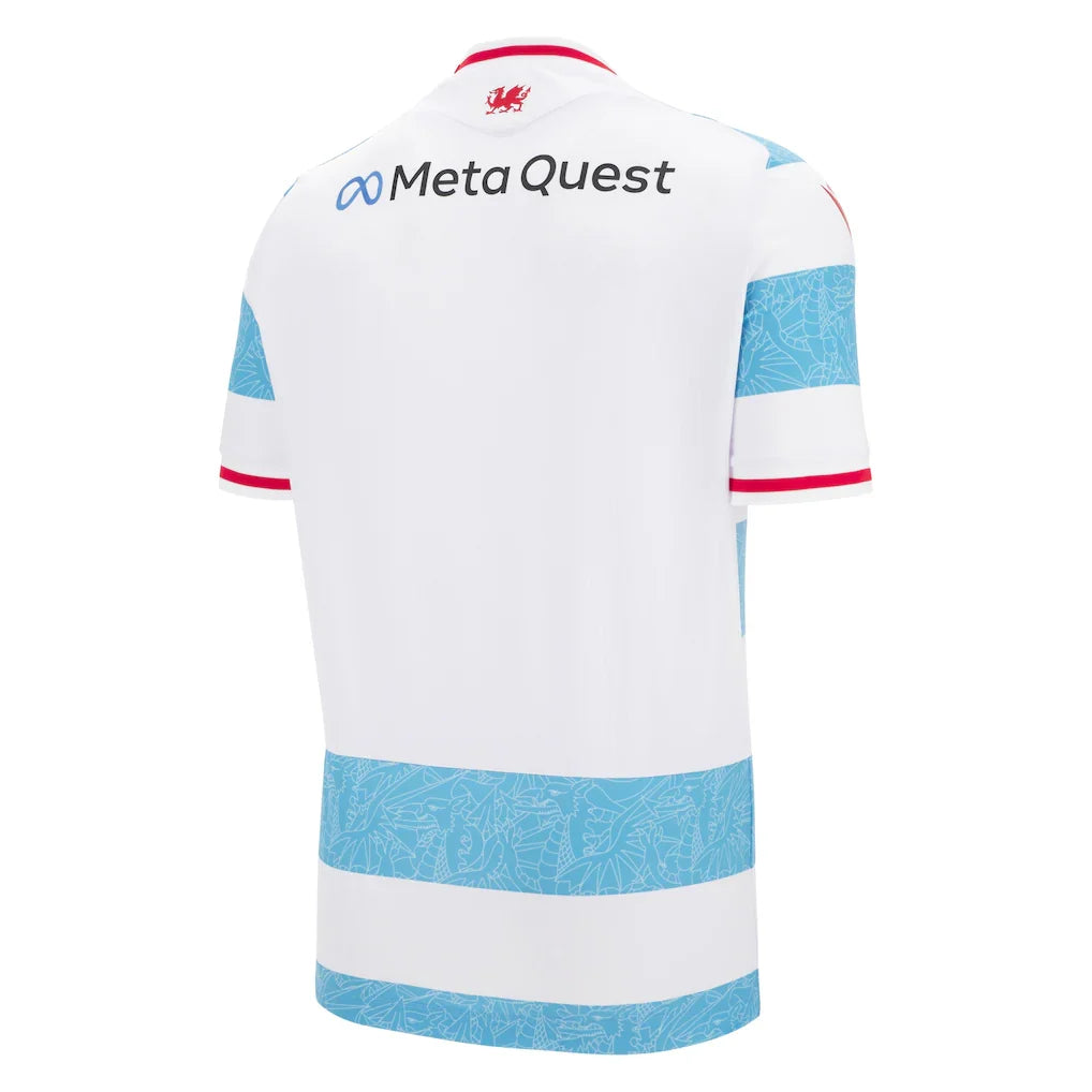 Macron Wrexham Male Adult White MAC F25 Men's Replica Jersey