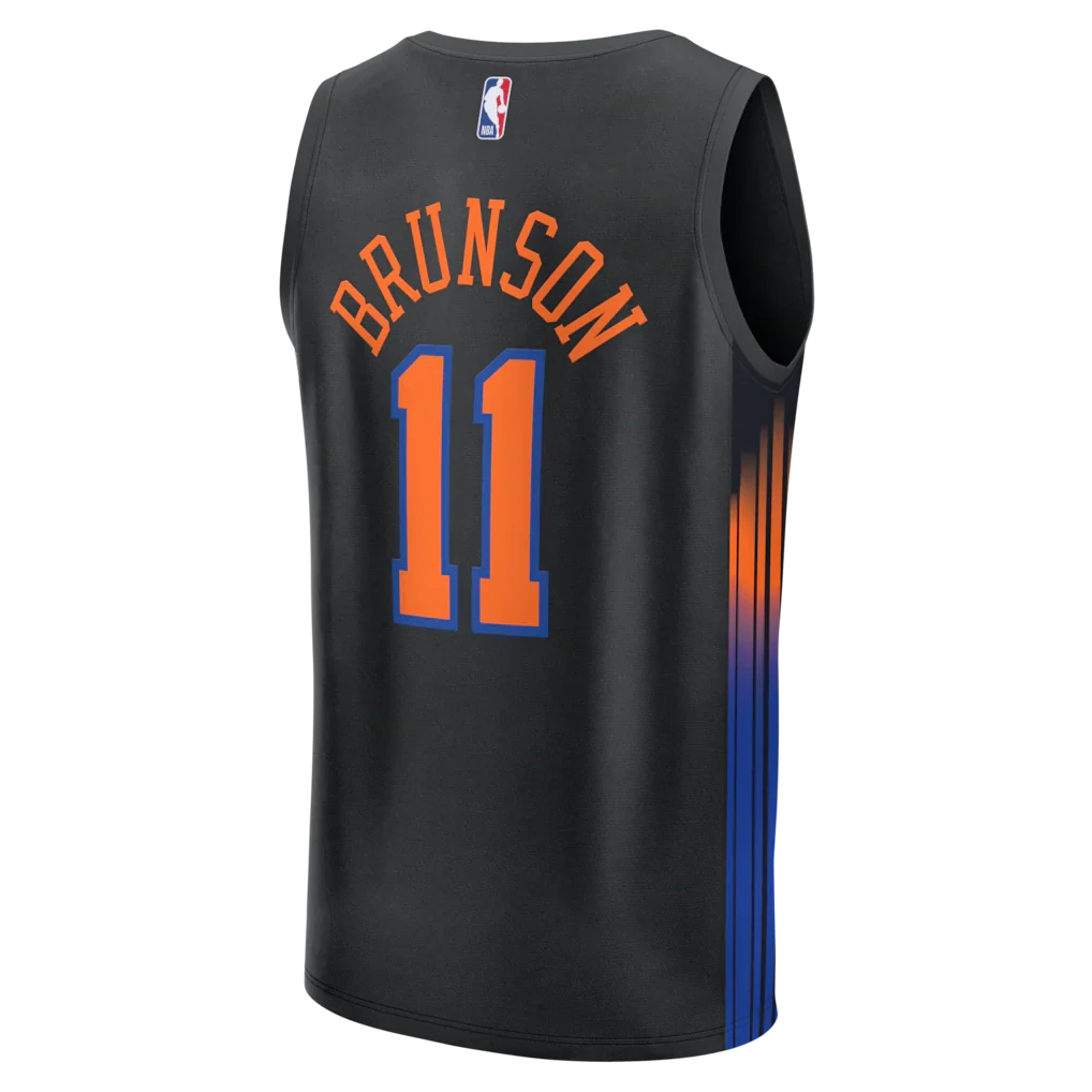Jalen Brunson New York Knicks Fanatics Fast Break Jersey - Statement Edition - Black