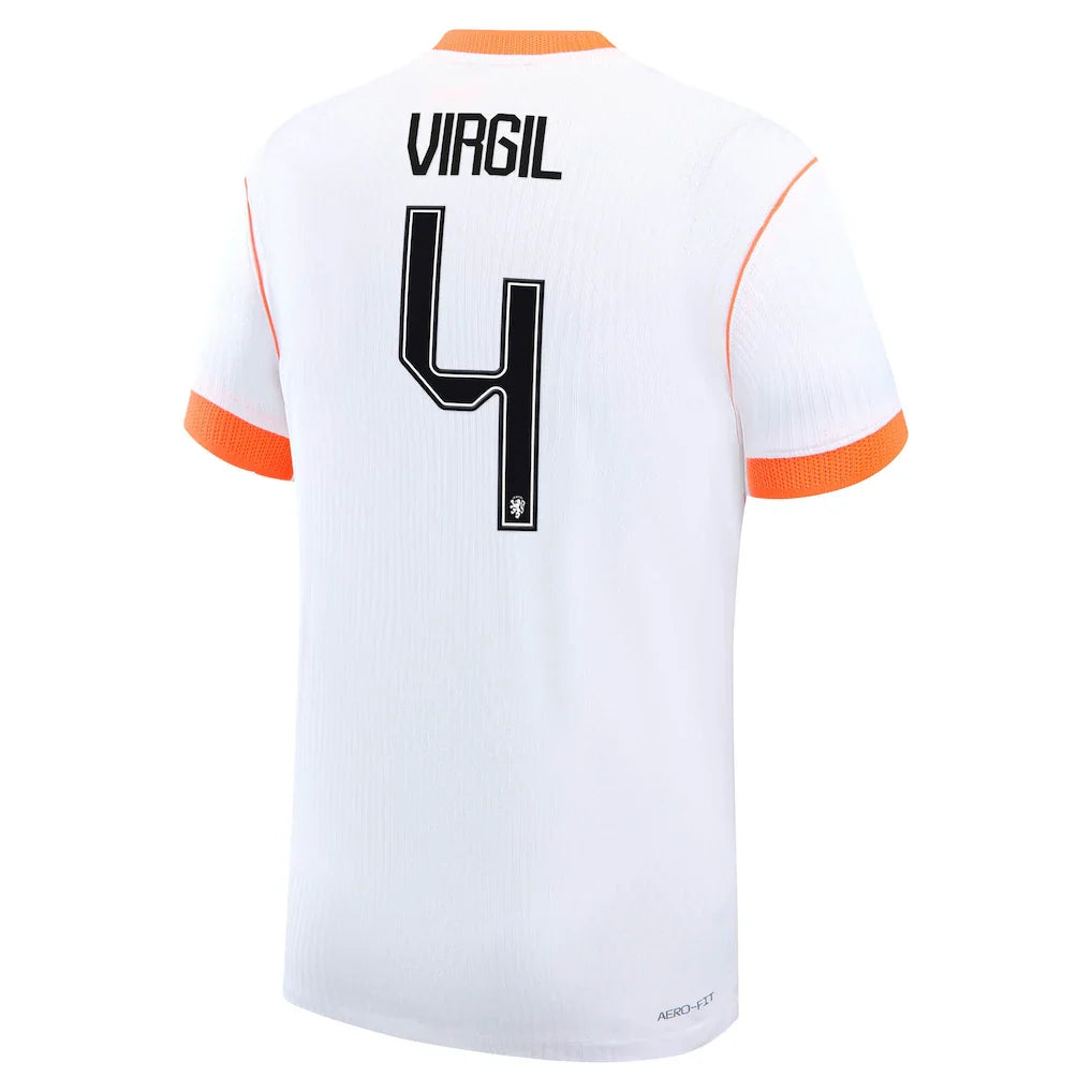 Virgil van Dijk Netherlands National Team Nike 2026 Away Match Authentic Jersey - White