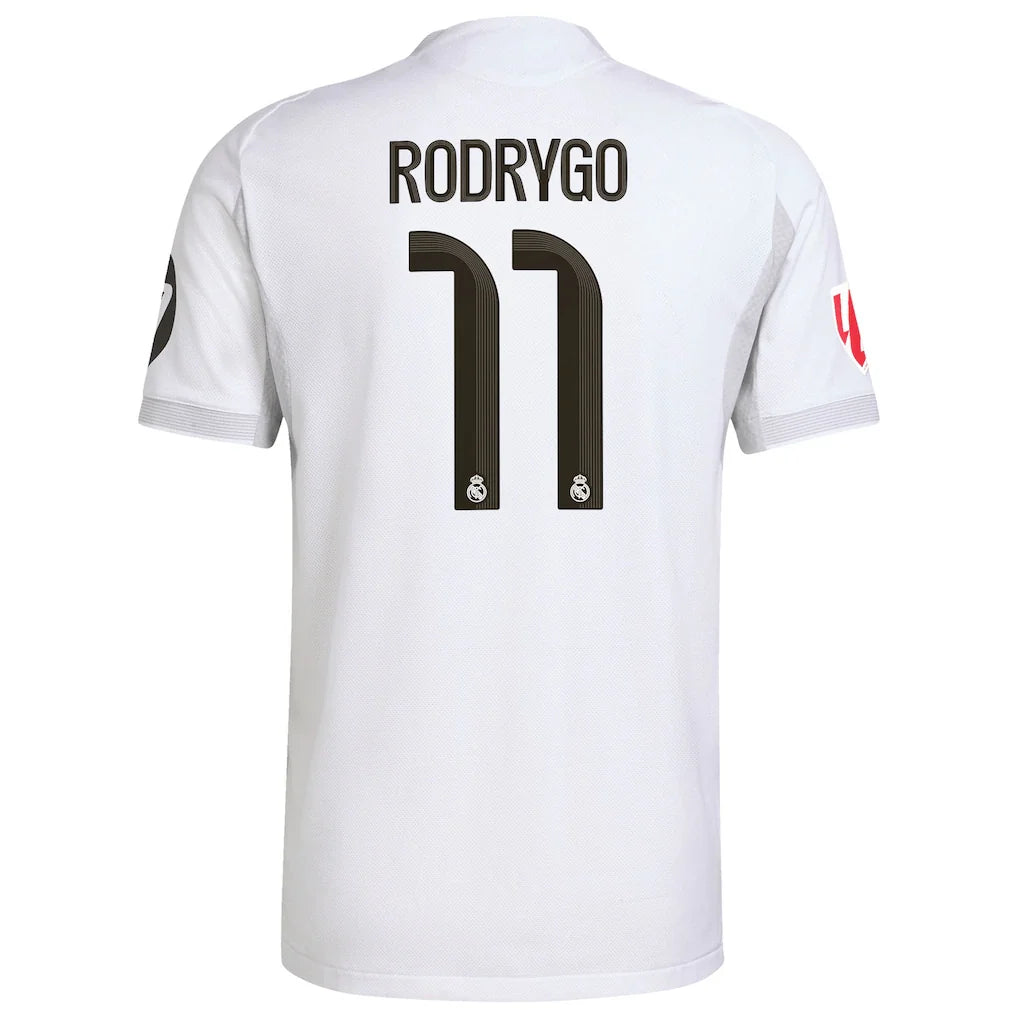 Rodrygo Real Madrid adidas 2025/26 Home Authentic Jersey - White