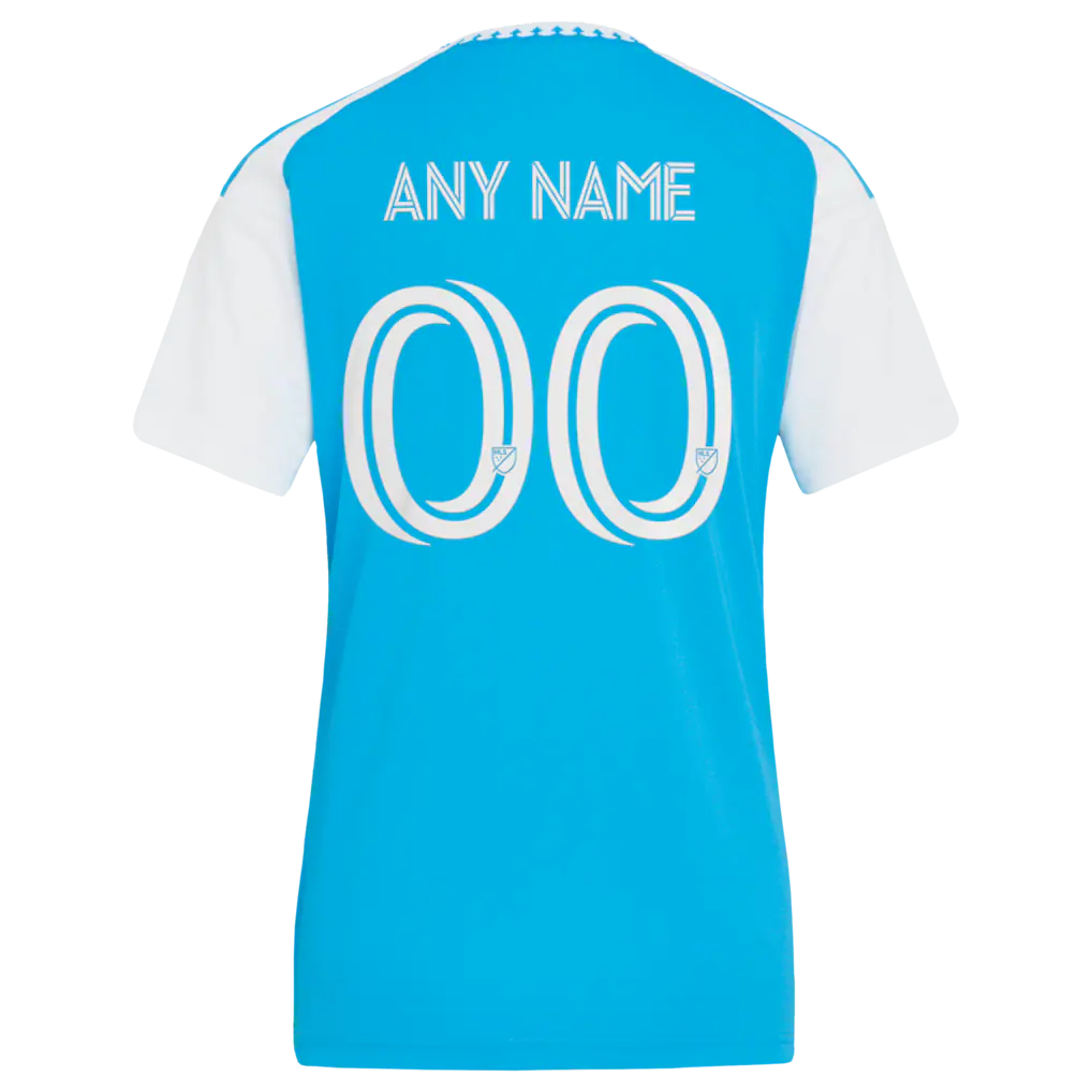 Charlotte FC adidas Women's 2026 Carolina Kit: Crowns Up Replica Custom Jersey - Blue