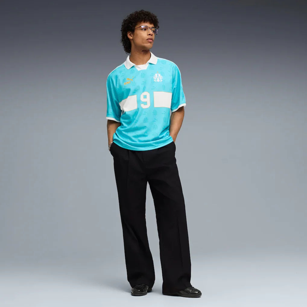 Olympique Marseille Puma KING Retro Fashion Jersey - Turquoise