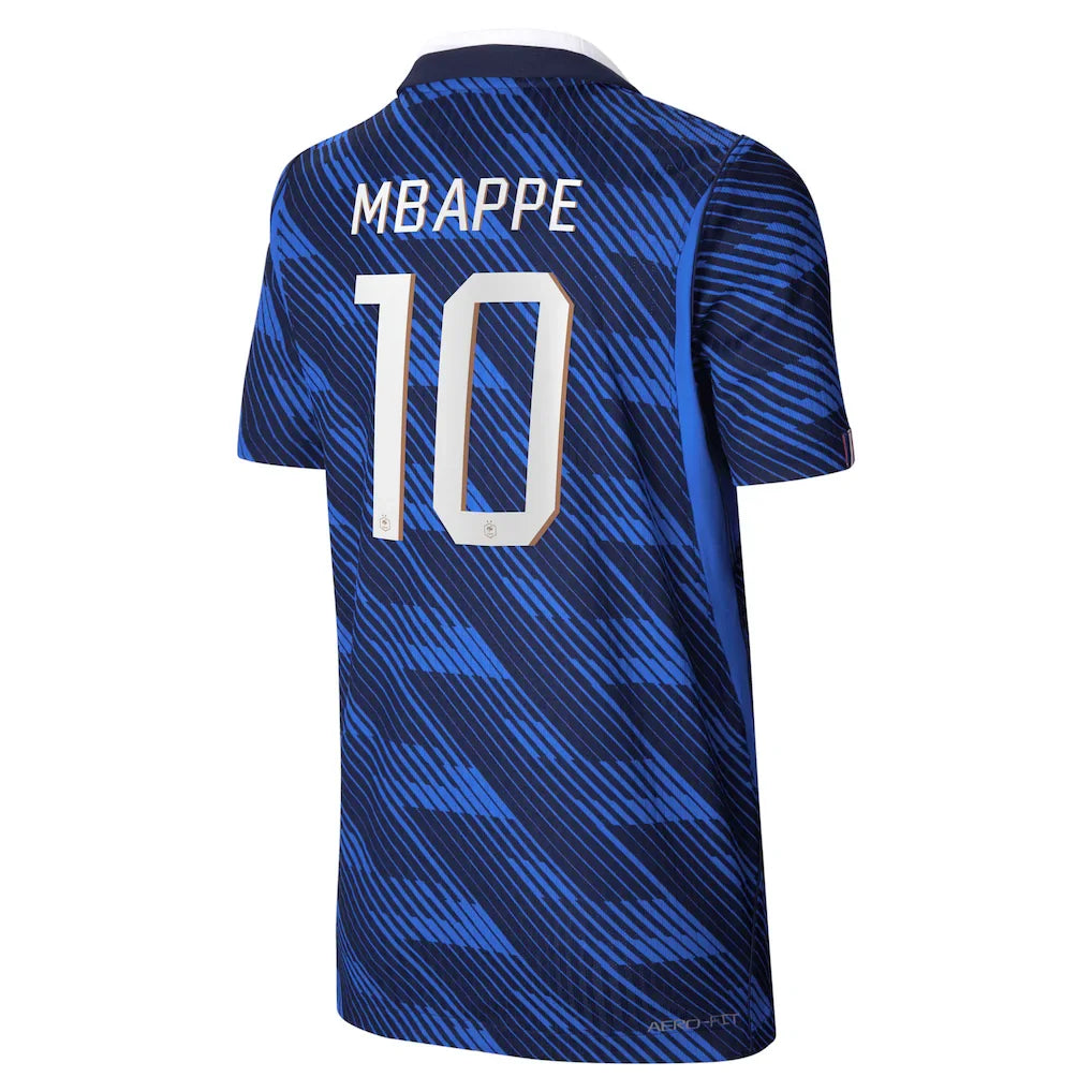 Kylian Mbappé France National Team Nike Youth 2026 Home Match Authentic Jersey - Blue