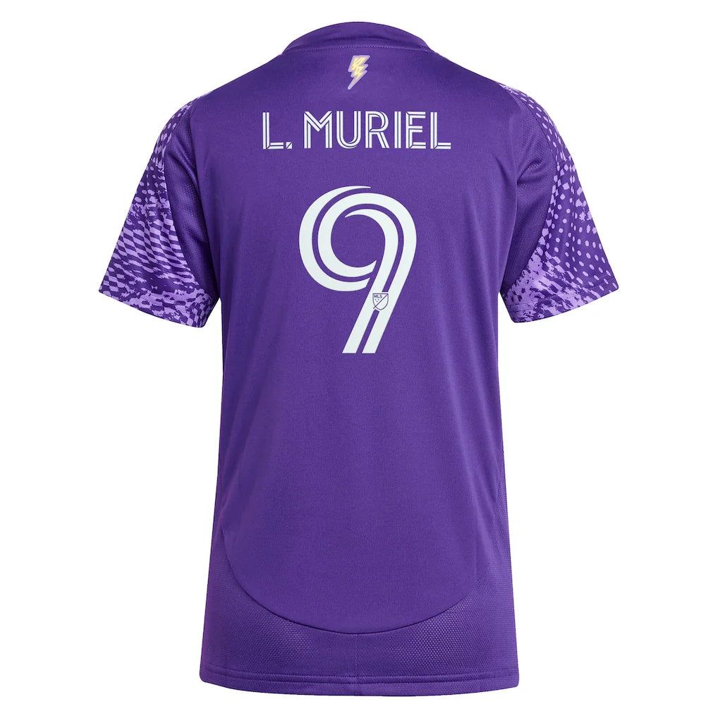 Luis Muriel Orlando City SC adidas Women's 2025 Perfect Storm Replica Player Jersey - Purple