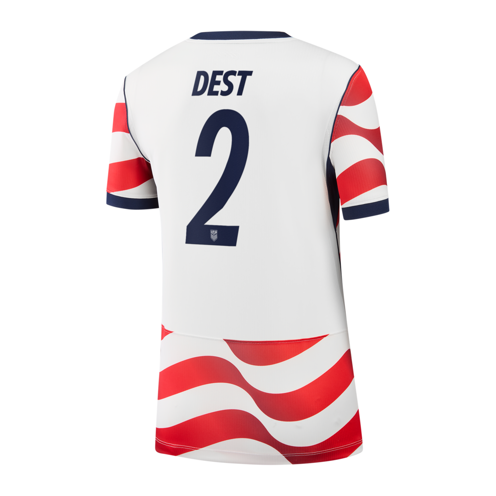 Sergiño Dest USMNT Nike Women's 2026 Home Stadium Replica Jersey - White