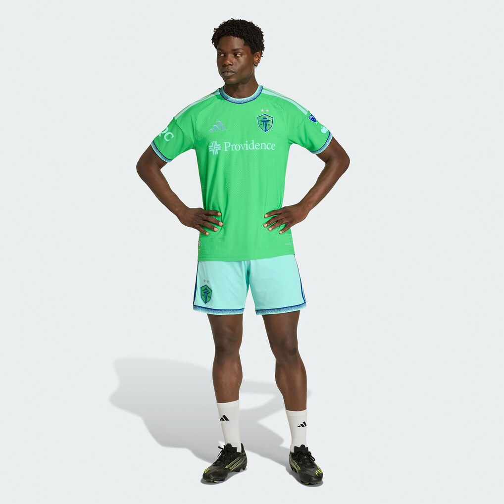 Seattle Sounders FC adidas 2026 The Evergreen State Kit On-Field Authentic Patch Jersey - Rave Green