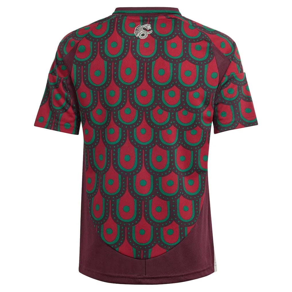 Mexico National Team adidas Youth 2024 Home Replica Jersey - Burgundy