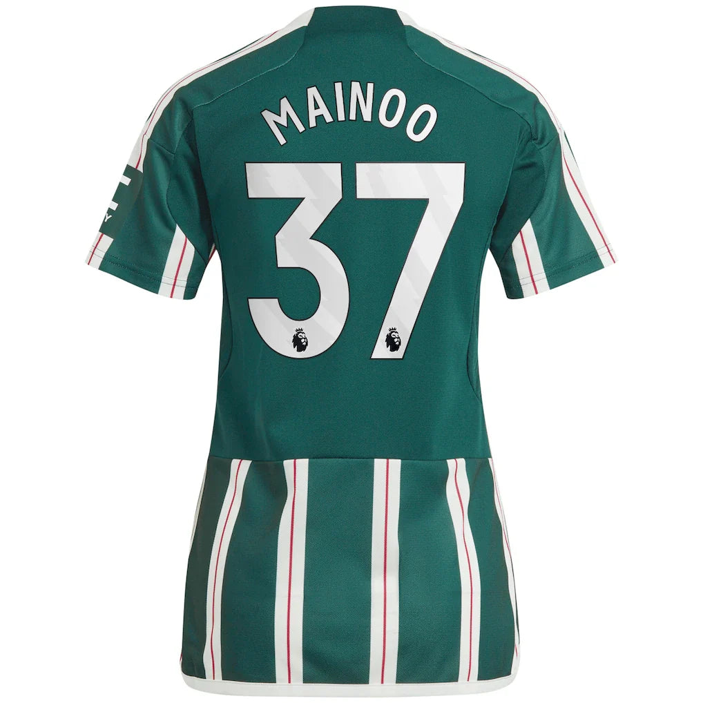 Kobbie Mainoo Manchester United adidas Women's 2023/24 Away Replica Player Jersey - Green