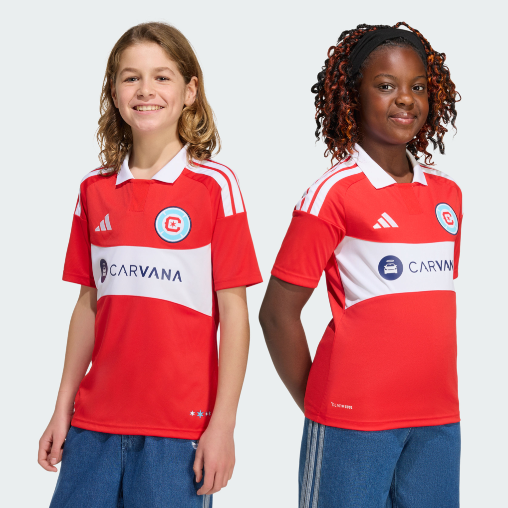 Chicago Fire adidas Youth 2026 Forever Red Replica Jersey - Red