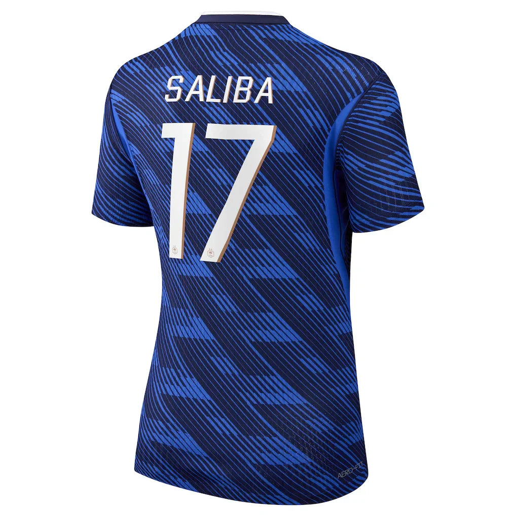 William Saliba France National Team Nike Women's 2026 Home Match Authentic Jersey - Blue