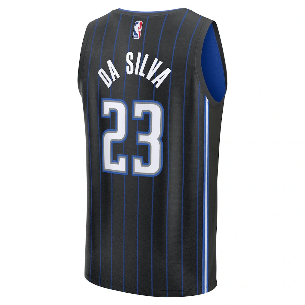 Tristan da Silva Orlando Magic Fanatics 2024 NBA Draft Fast Break Player Jersey - Icon Edition - Black
