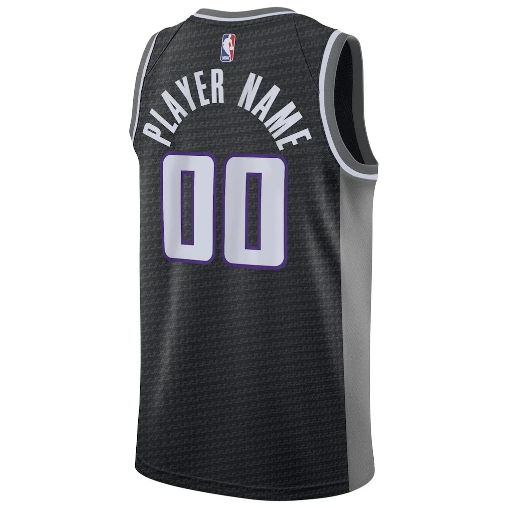 Sacramento Kings Nike Swingman Custom Jersey Black - Statement Edition