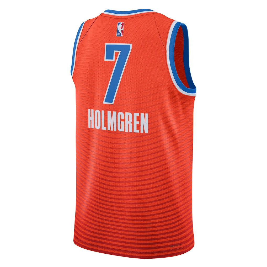 Chet Holmgren Oklahoma City Thunder Jordan Brand Unisex Swingman Jersey - Statement Edition - Orange