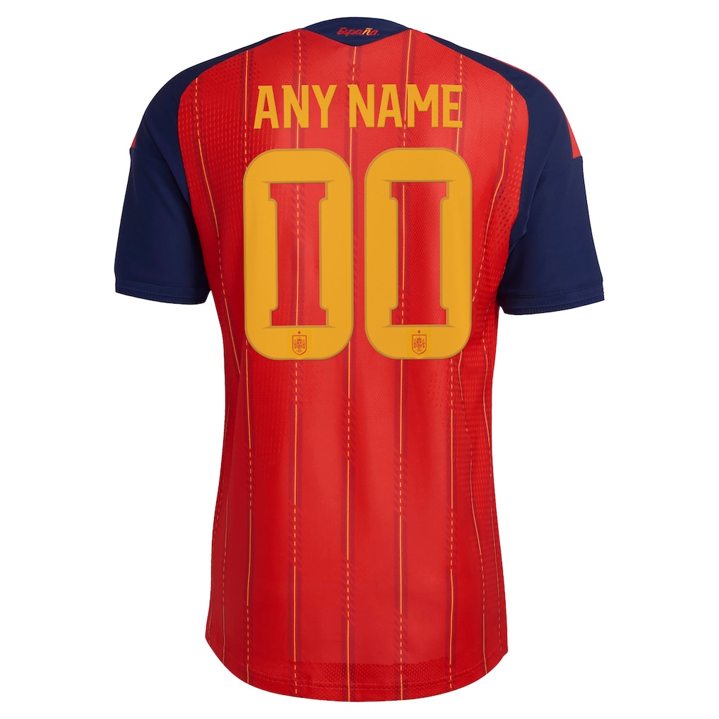 Spain National Team adidas 2026 Home On-Field Authentic Custom Jersey - Red