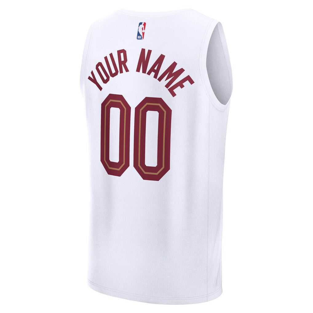 Cleveland Cavaliers Fanatics Fast Break Custom Jersey - Icon Edition - White
