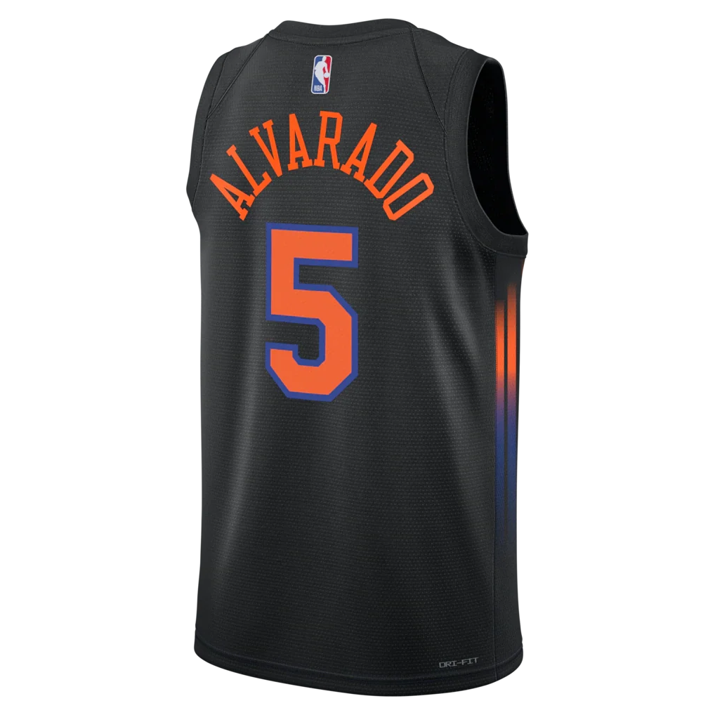 José Alvarado New York Knicks Jordan Brand Unisex Swingman Jersey - Statement Edition - Black