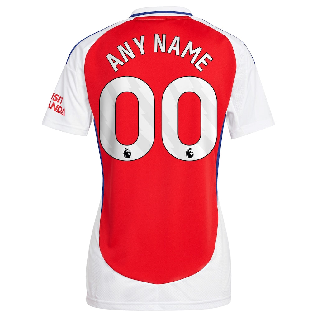 Arsenal adidas Women's 2024/25 Home Replica Custom Jersey – Red