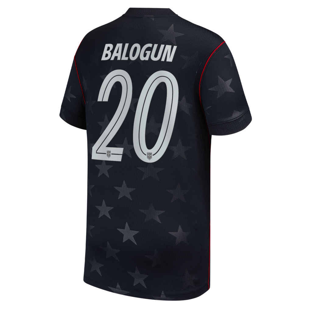 Folarin Balogun USMNT Nike Youth 2026 Away Stadium Replica Jersey - Blue