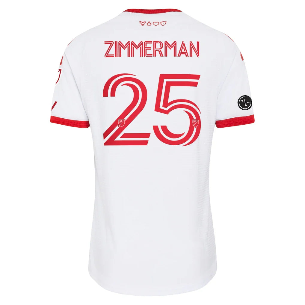 Walker Zimmerman Toronto FC adidas  2026 Winter Kit On-Field Authentic Patch Jersey - White