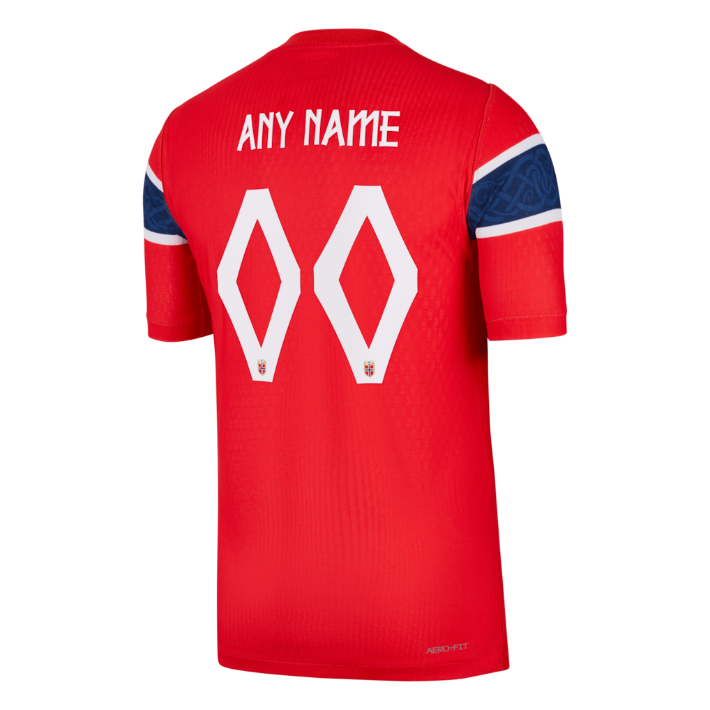 Norway National Team Nike 2026 Home Match Authentic Custom Jersey - Red