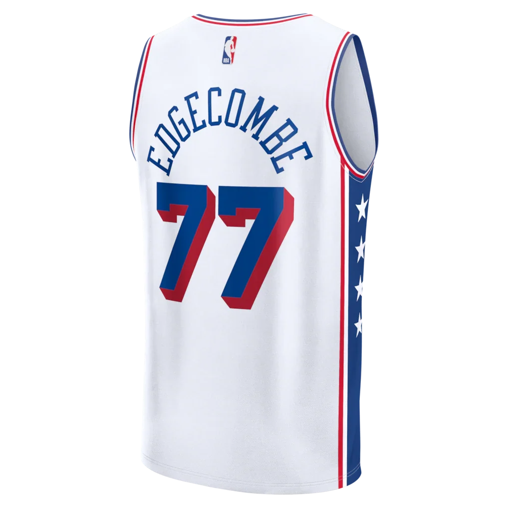 VJ Edgecombe Philadelphia 76ers Fanatics Fast Break Replica Jersey - White - Association Edition