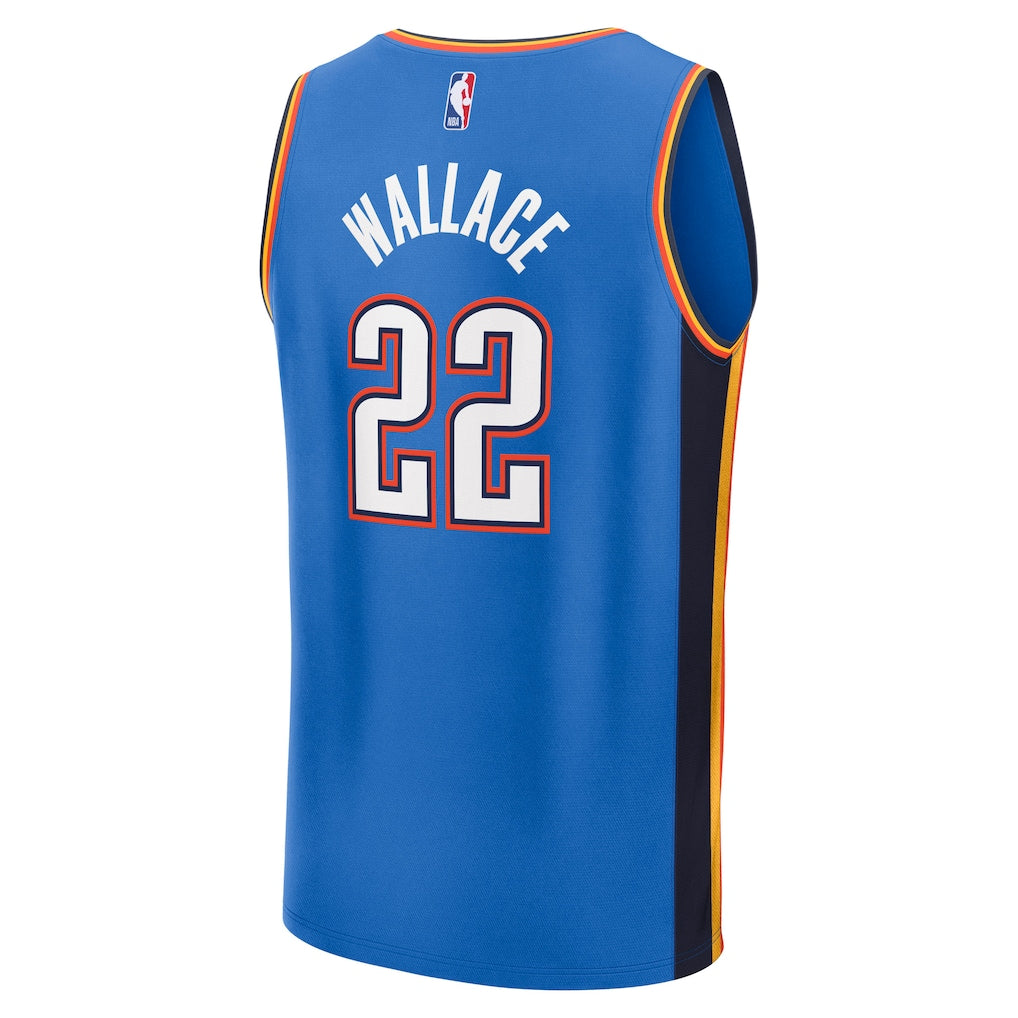 Cason Wallace Oklahoma City Thunder Fanatics Fast Break Replica Player Jersey - Icon Edition - Blue