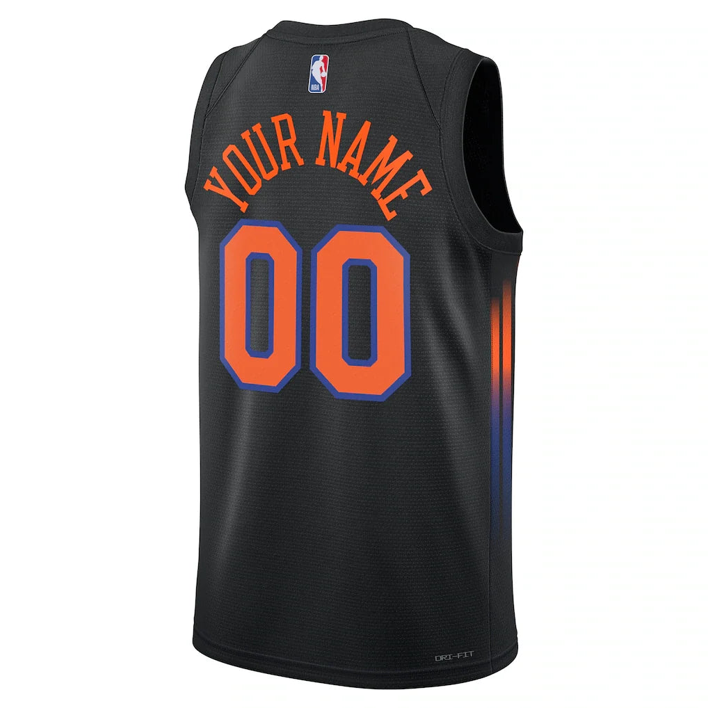 New York Knicks Jordan Brand Unisex Swingman Custom Jersey - Statement Edition - Black