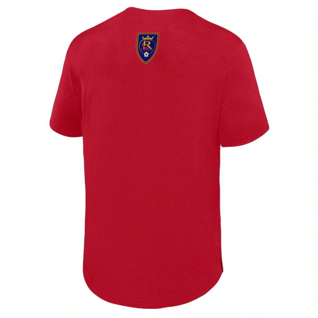 Real Salt Lake Fanatics Maximum Intensity Button-Up Jersey  - Red