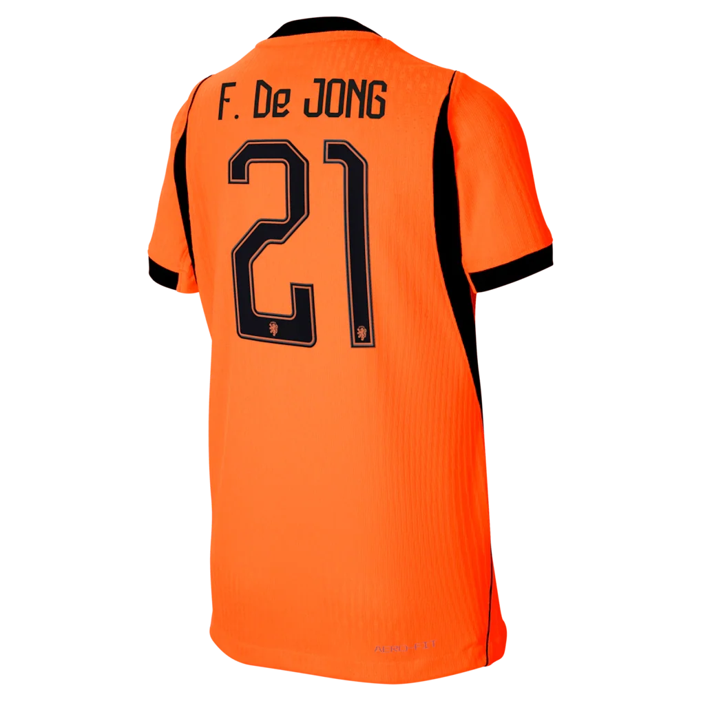 Frenkie de Jong Netherlands National Team Nike Youth 2026 Home Match Authentic Jersey - Orange