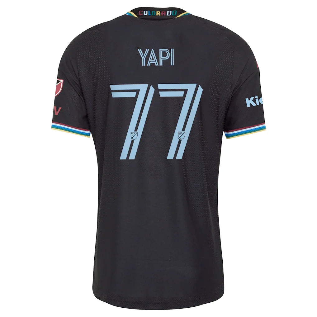 Darren Yapi Colorado Rapids adidas 2026 Colorful Colorado On-Field Authentic Patch Jersey - Black