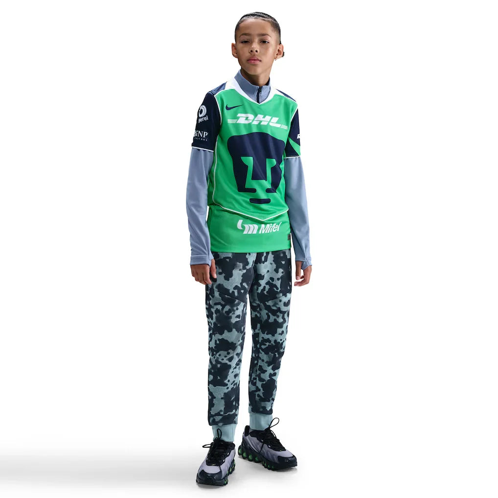 Pumas Nike Youth 2025/26 Third Replica Jersey - Green