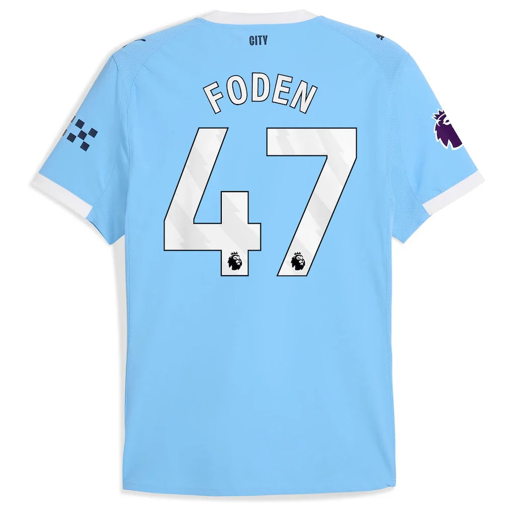 Phil Foden Manchester City Puma 2025/26 Home Authentic Player Jersey - Sky Blue