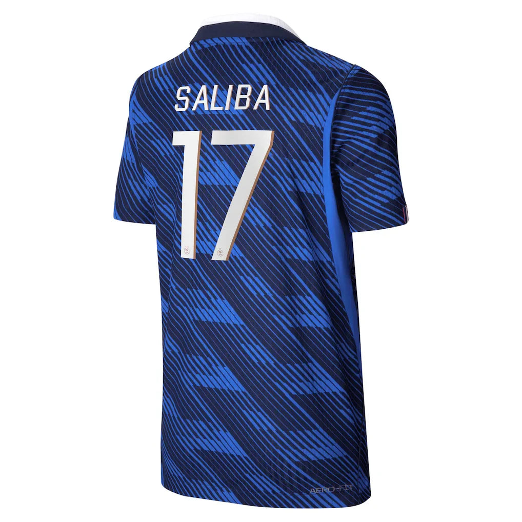 William Saliba France National Team Nike Youth 2026 Home Match Authentic Jersey - Blue