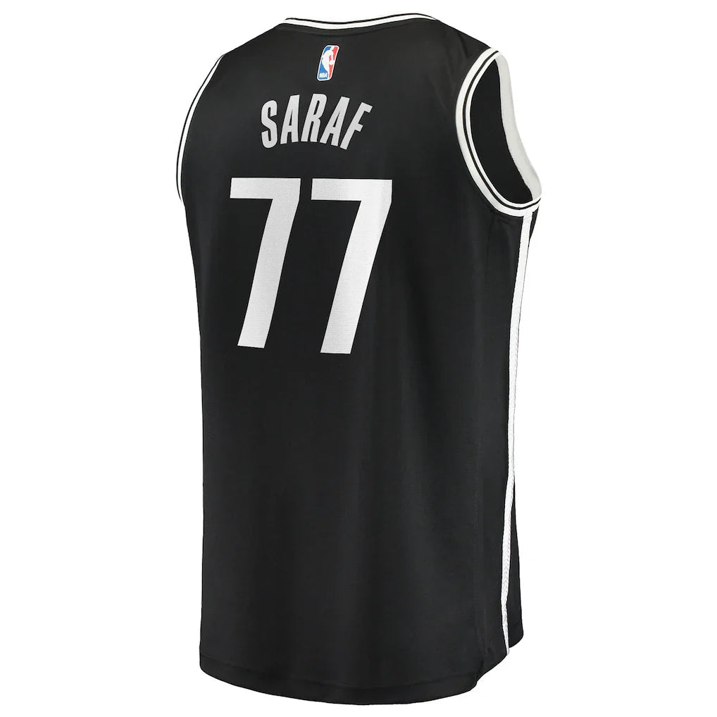 Ben Saraf Brooklyn Nets Fanatics Fast Break Replica Jersey - Black - Icon Edition